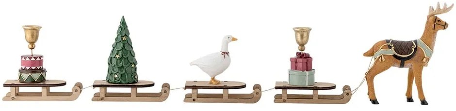 Свещник с коледен мотив от полирезин Dasher – Bloomingville