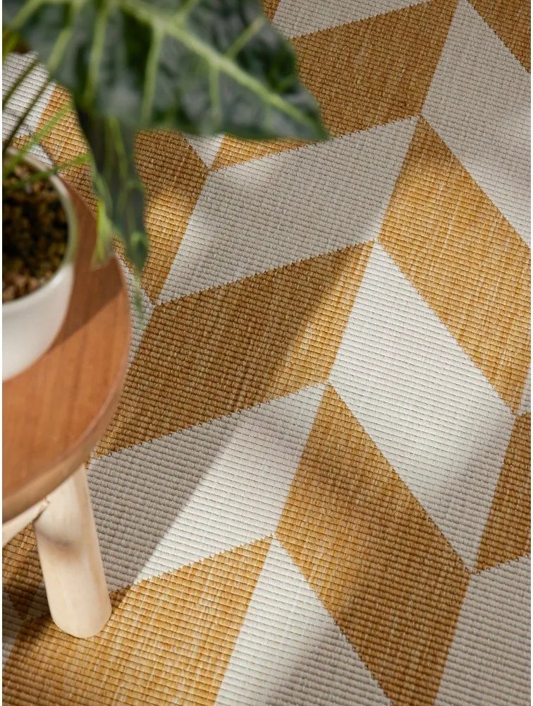 Килим за открито и закрито в цвят жълта охра/кремав 120x170 cm Haringey Terrick – Ted Baker