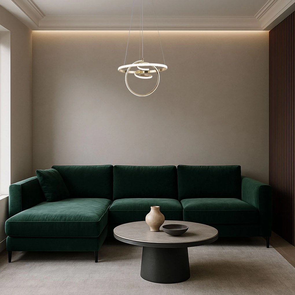 Висяща LED лампа G066-CP Gold