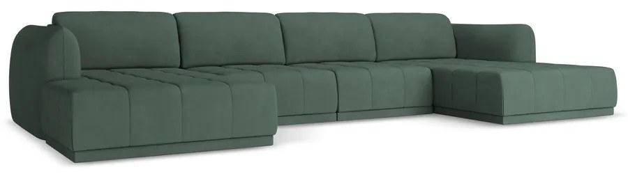 Зелен ъглов диван Hoku – Makamii