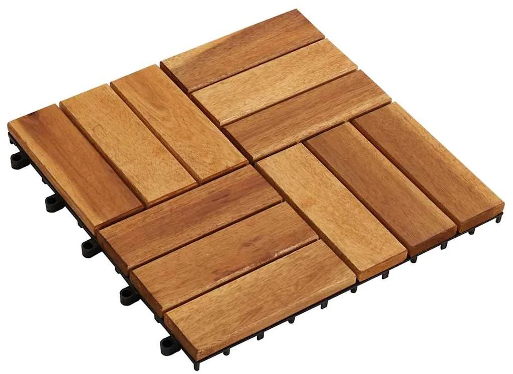41585 vidaXL Декинг плочки, акациево дърво, 30 x 30 см - 10 броя