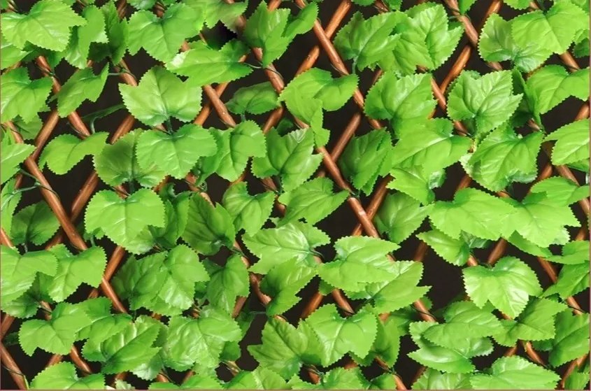 Изкуствено озеленяване за огради Бръшлян+дърво - светло зелен