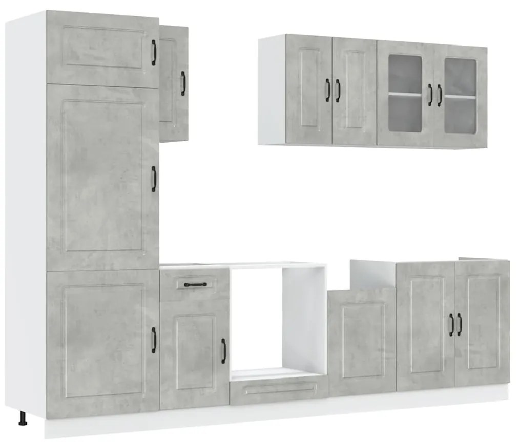 3314795 vidaXL Комплект кухненски шкафове от 8 части Kalmar, инженерно дърво