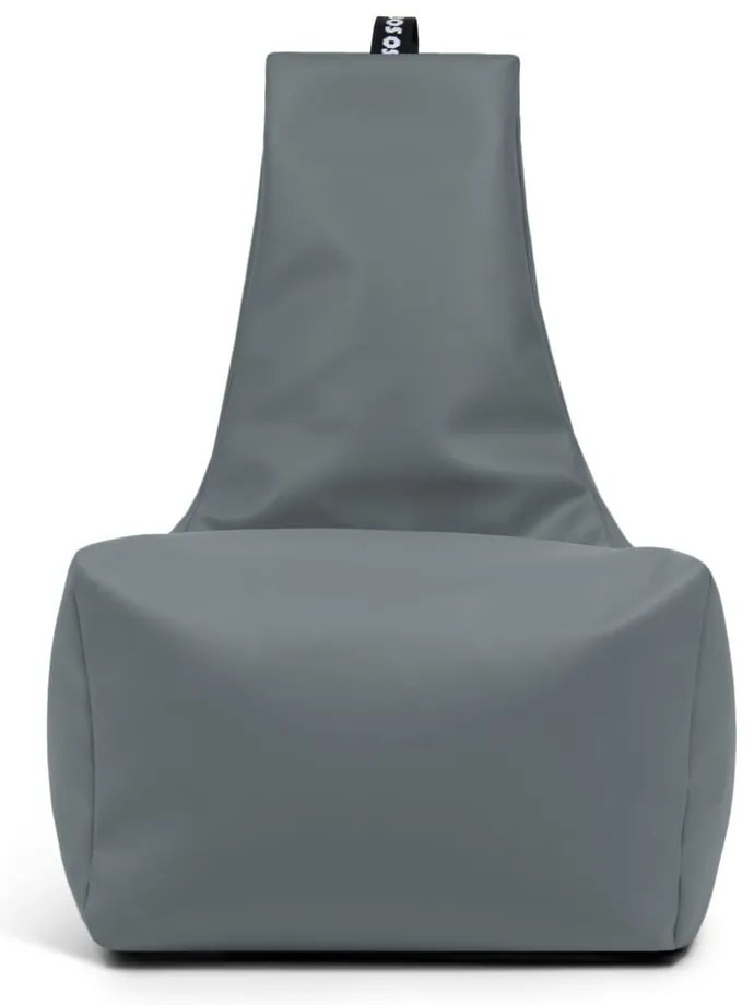 Оранжев пуф от изкуствена кожа Icy XL – So Soft?