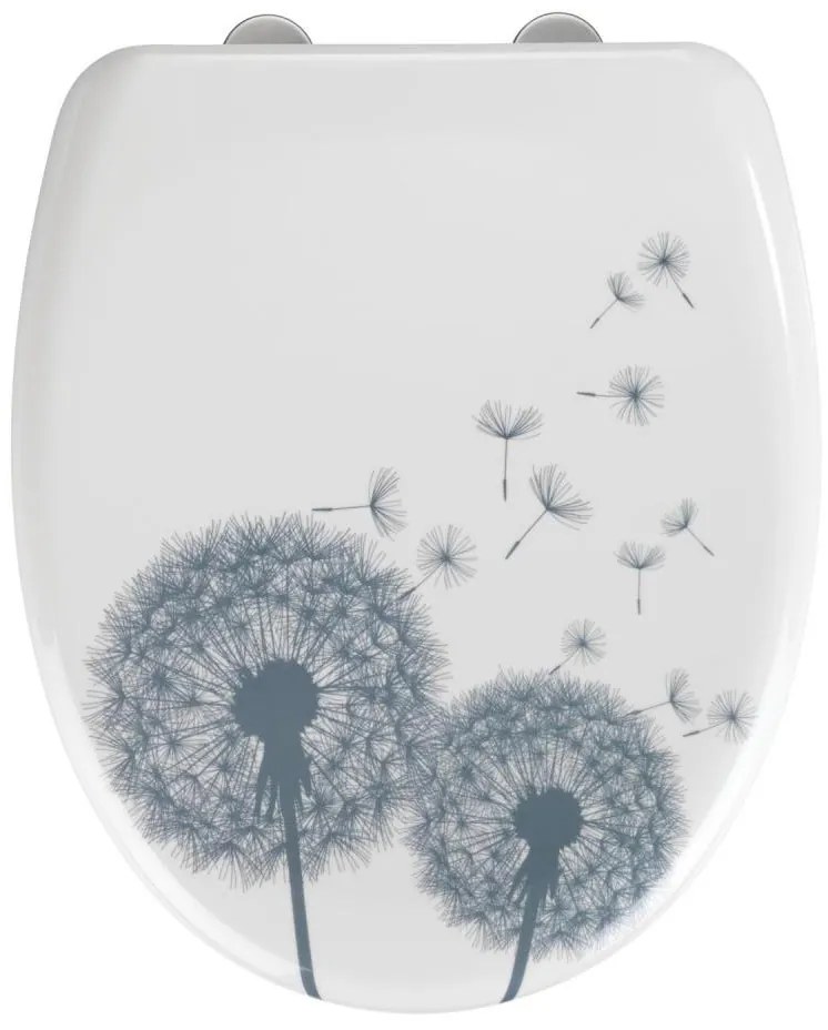 WENKO 22409100 – тоалетна седалка ASTERA 45x38 cm, пъстроцветна/сребриста