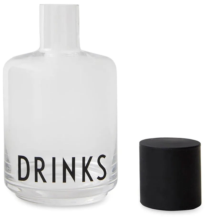 Стъклен кафеник за напитки, 500 ml - Design Letters