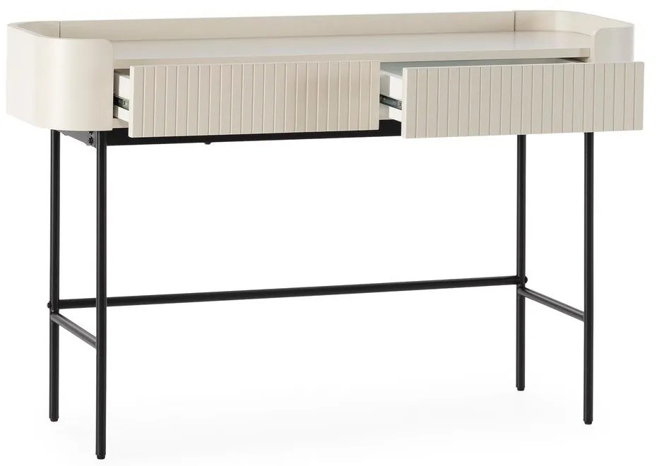 Кремава конзолна маса 40x120 cm Willa – MOME