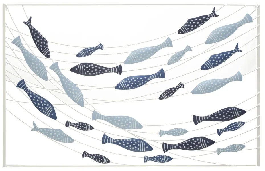 Метална декорация за стена 96,5x61 cm Pesci – Mauro Ferretti