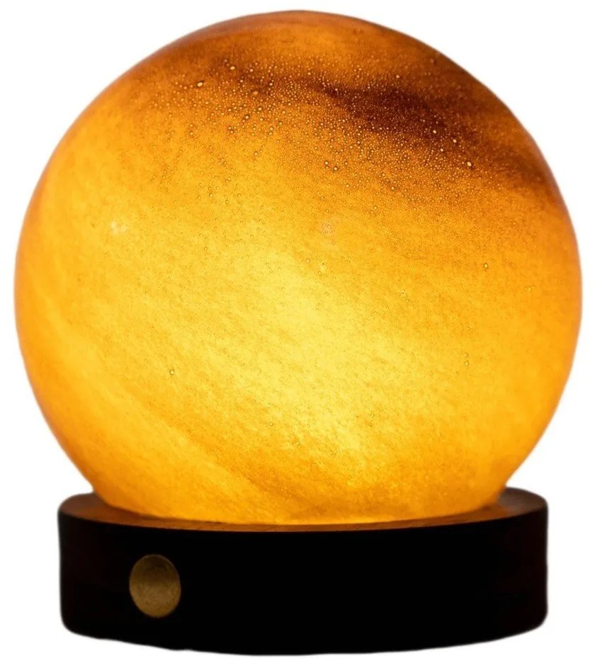 Тъмнокафява светлинна декорация с USB ø 8 cm Sand Storm – Gingko