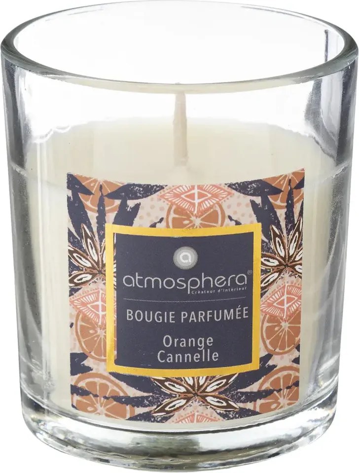 Ароматна свещ atmosphera Neda, Стъкло, 110 g - Candy Apple