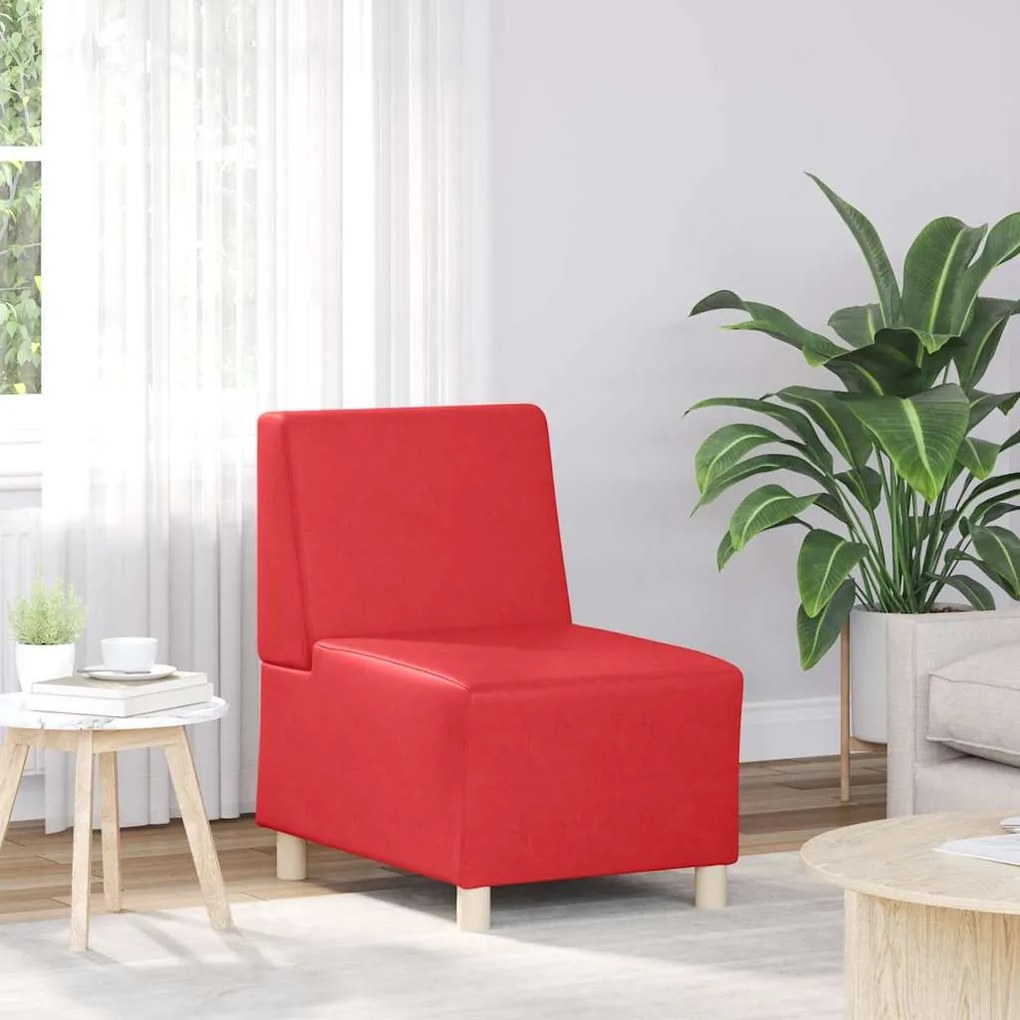 4108492 vidaXL Модулен диван без ръкави Червено 55 x 74 x 82 см