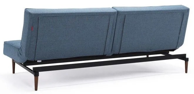 Светлосиньо диванче с тъмна дървена основа, смесена с танц в светлосиньо Splitback - Innovation