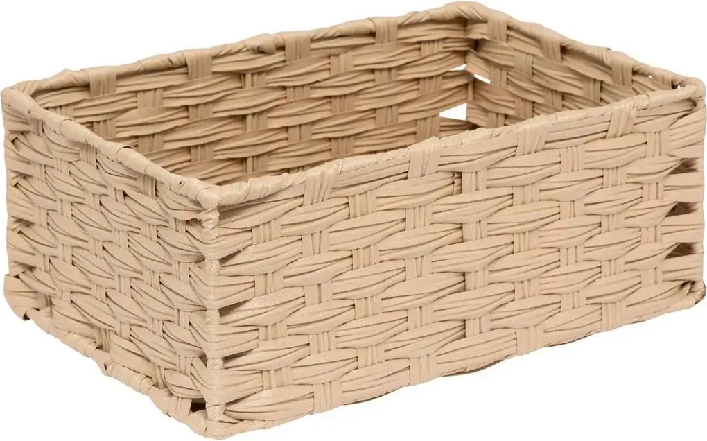 Комплект от 3 коша за съхранение 5five Tresse, PE, Високи, Бежови