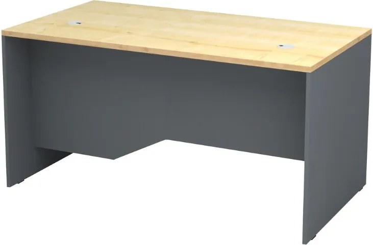 Офис бюро Venturo TopMebel от меламин в антрацит - дъб 150x80x75cm