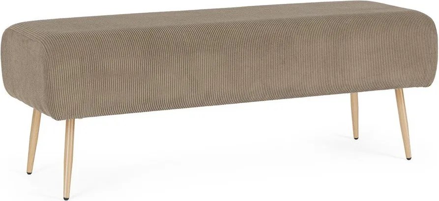 Кафяво-сива подплатена пейка Olga – Bizzotto