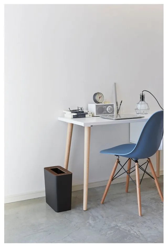 Черно офис стоманено кошче за боклук 10 l Rin – YAMAZAKI