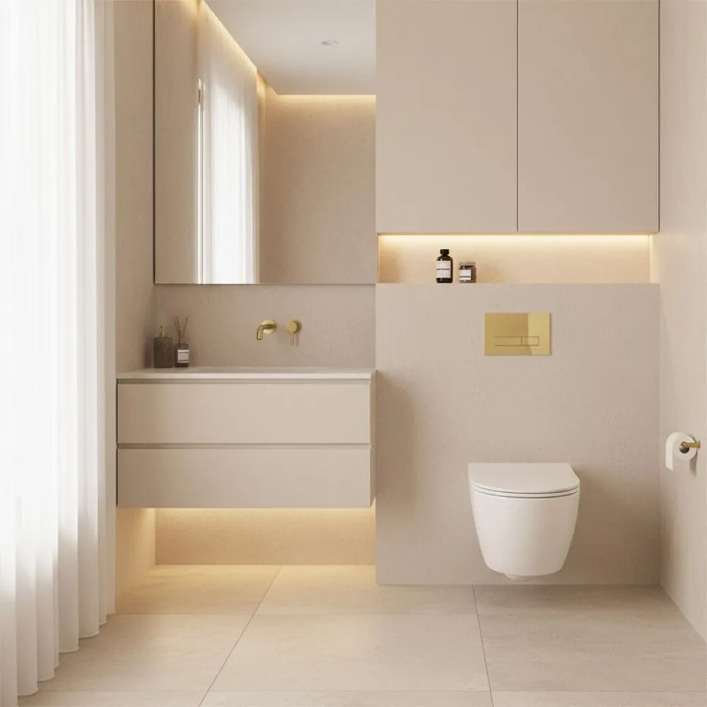 КОМПЛЕКТ СТЕЛАЖ ЗА ВГРАЖДАНЕ Е K011A-Q Rea HD Gold