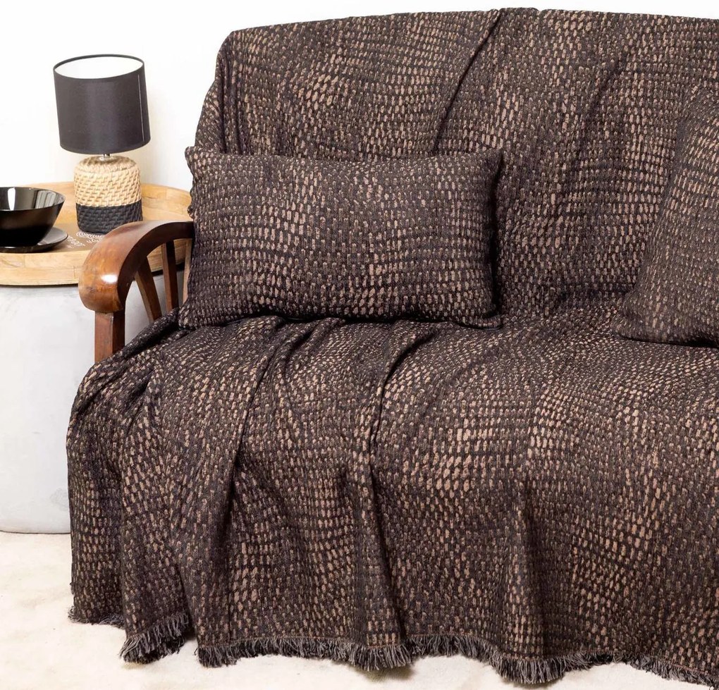 Одеяло за диван Aslanis Home Ismaros-Mauro-Sokola-180 x 180 cm