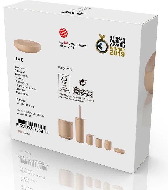 Бежова порцеланова сапунерка Ume – Zone