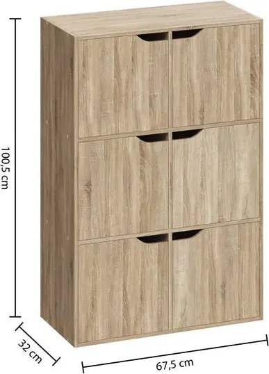 Рафт 5five Mix'n Modul Natural Door, 6 отделения