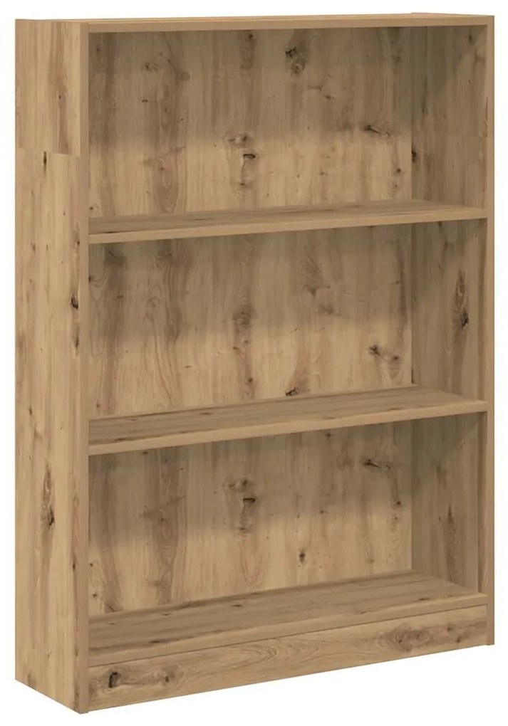 857843 vidaXL Библиотека, дъб артизан, 80x24x109 см, инженерно дърво