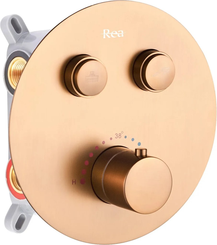 ДУШ СИСТЕМА за вграден монтаж Rea LUNGO COPPER BRUSH BOX