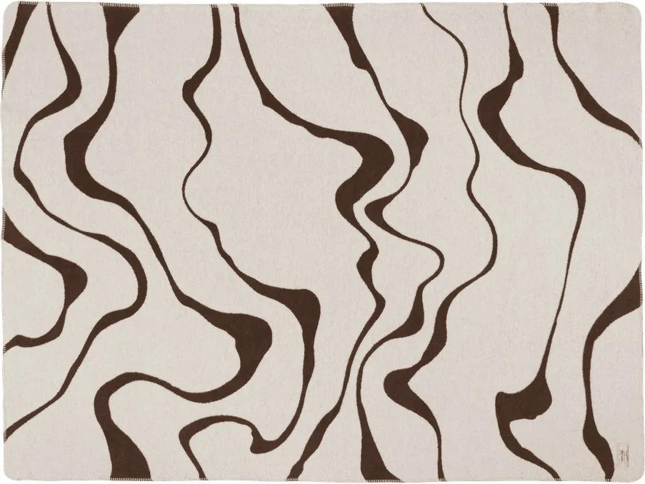 Кафяво/кремаво одеяло 150x200 cm Felu – noo.ma