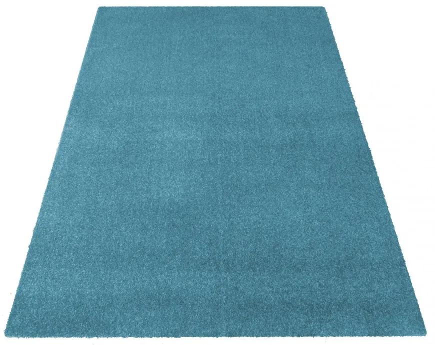 Едноцветен килим в син цвят Ширина: 160 см | Дължина: 220 см