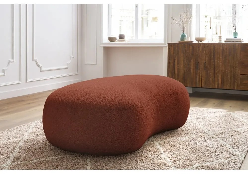 Табуретка от букле в тухлен цвят Saint-Germain - Bobochic Paris