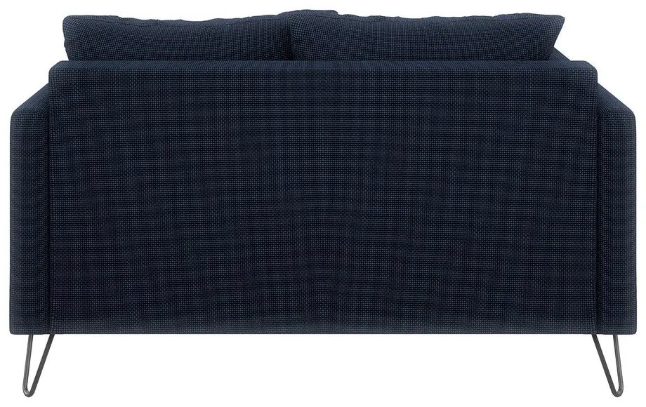 Тъмносин шенилов диван 140 cm Freya – Ropez