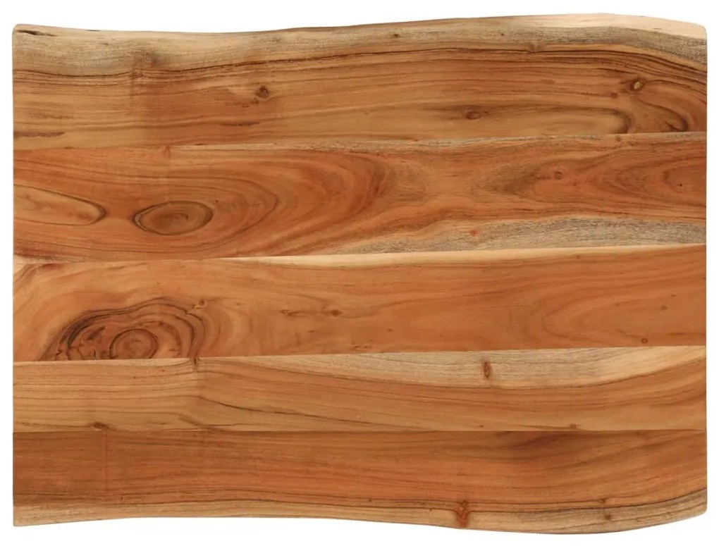370645 vidaXL Плот за маса, 90x60x3,8 см, правоъгълен, акация масив, жив ръб