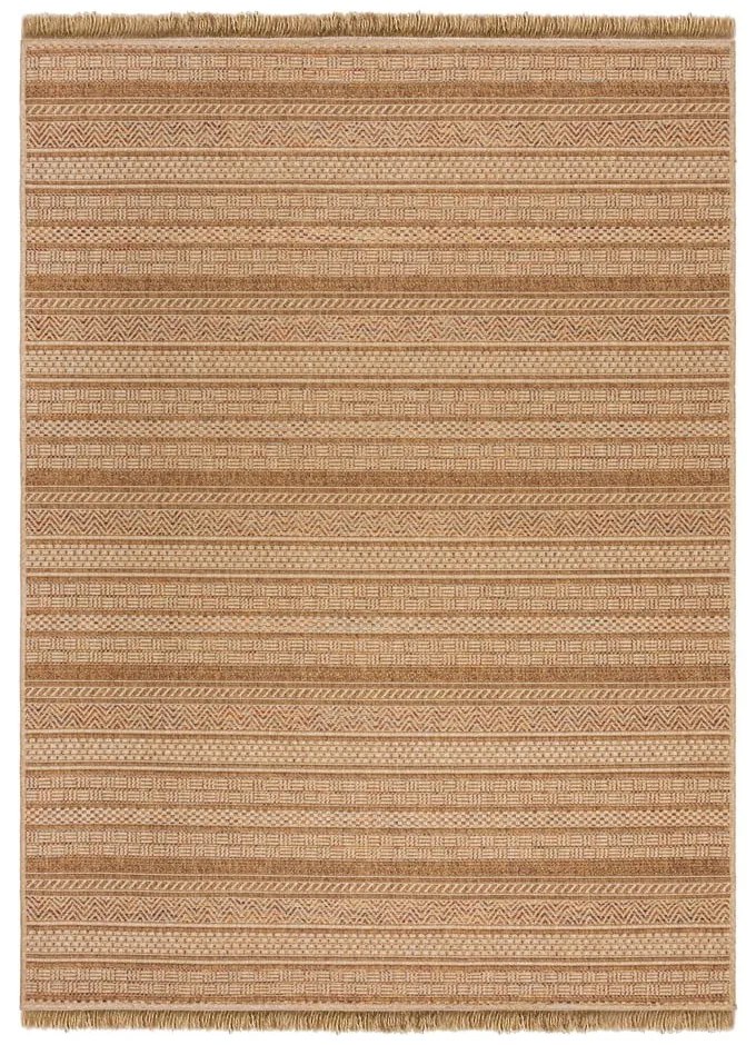 Външен килим в естествен цвят 160x230 cm Farah Stripe – Flair Rugs