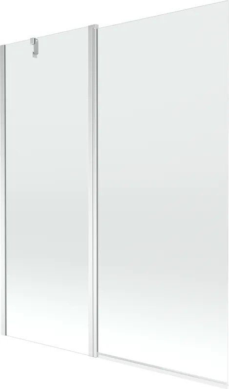 Mexen Flip двукрилен параван за вана 140 x 150 см, прозрачен, хром - 894-140-101-01-00