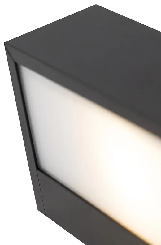 Дизайнерски удължен стенен аплик черен 60 см - Houx