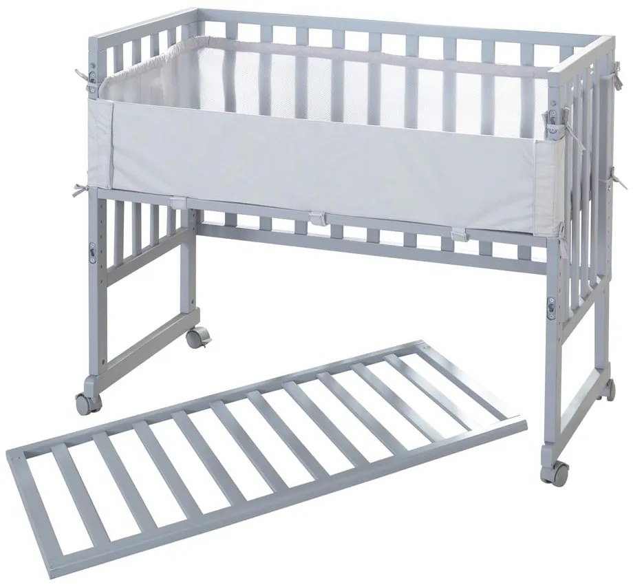 Сиво детско креватче 90x45 cm - Roba