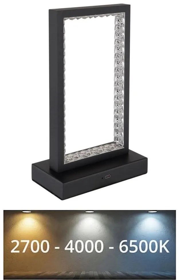 Globo 24008S - LED регулируема настолна лампа SAMEGA LED/3W/3,7V