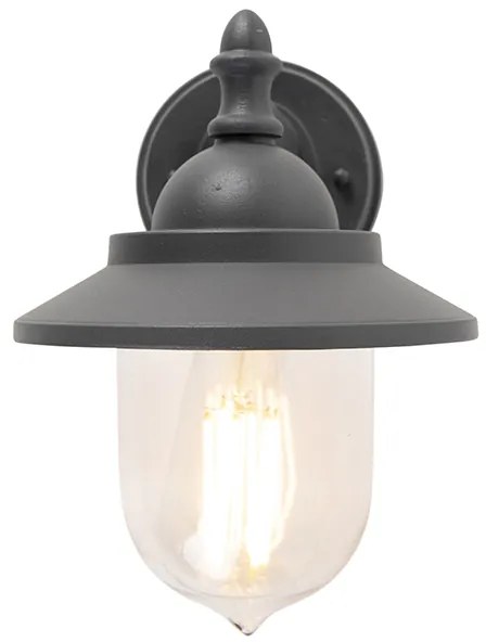 Романтичен външен стенен аплик тъмно сив - Oxford