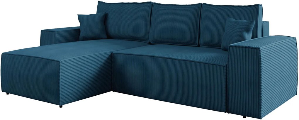 Ъглов диван Malaga mini I-Petrol-Left