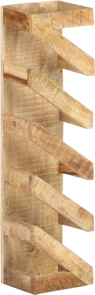 321627 vidaXL Стойка за вино за 5 бутилки, мангово дърво масив