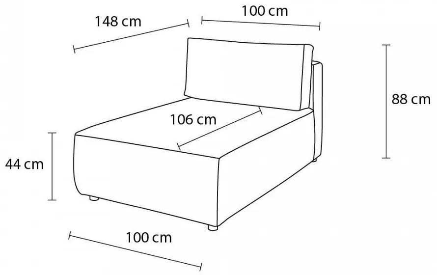 Кремав променлив модулен диван от велур Nihad modular - Bobochic Paris