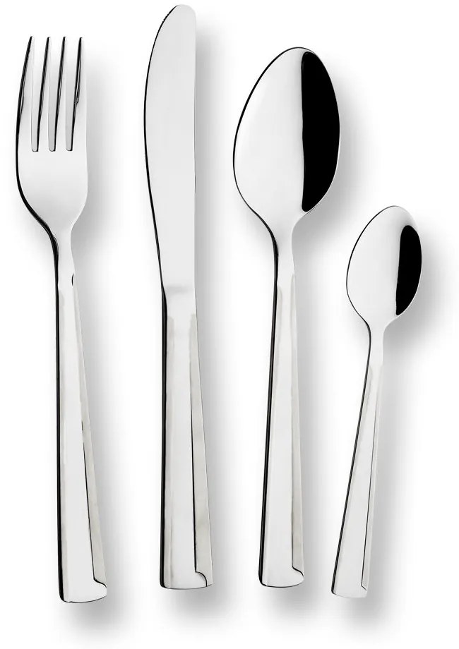 Комплект прибори за хранене ZEPHYR ZP 1512 AE SM, 24 части, Неръждаема стомана, Сребрист