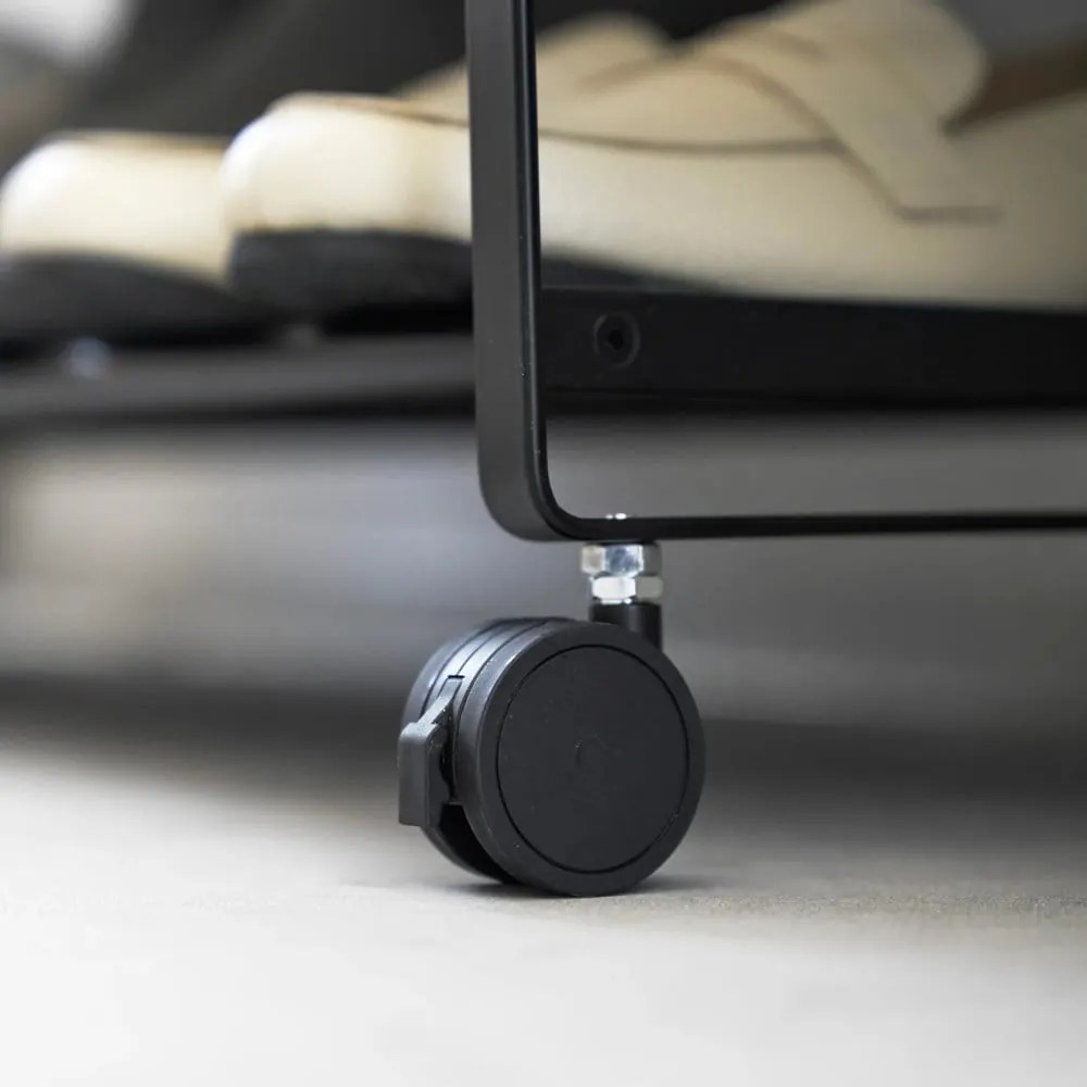 Черен метален стелаж за обувки 83,5x14,5x27,5 cm Tower – YAMAZAKI