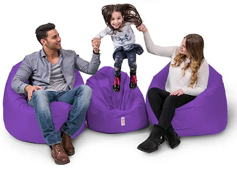 Градински пуф Iyzi 100 Cushion Pouf, цвят Лилав