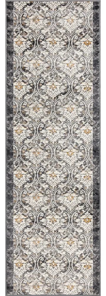 Пътека в цвят слонова кост и тъмносиво 80x250 cm Soft Viskan – FD