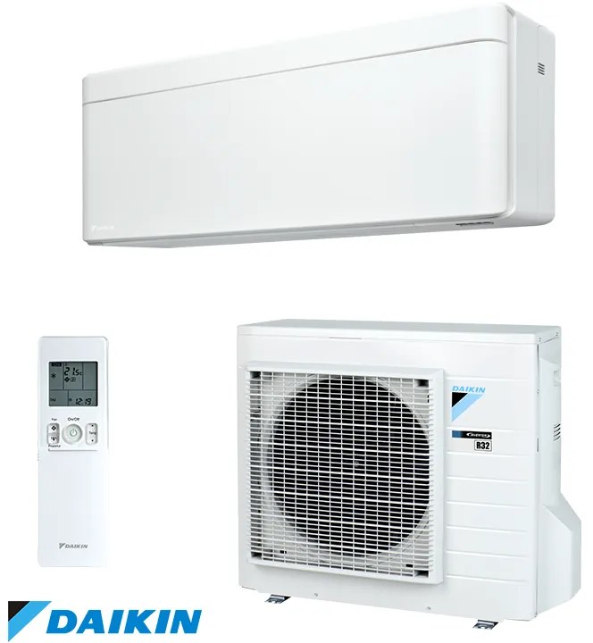 Инверторен климатик Daikin Stylish FTXA35AW/RXA35A, 12000 BTU, 25 м2, A+++/A+++, Wi-Fi, R-32, Бял