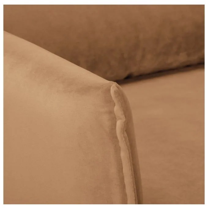 Кафяво кадифено кресло Juli – Ropez