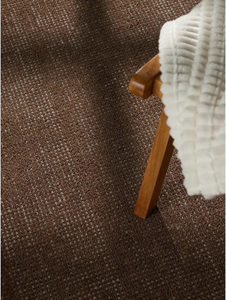 Кафяв ръчно изработен вълнен кръгъл килим ø 200 cm Greenwich – Ted Baker