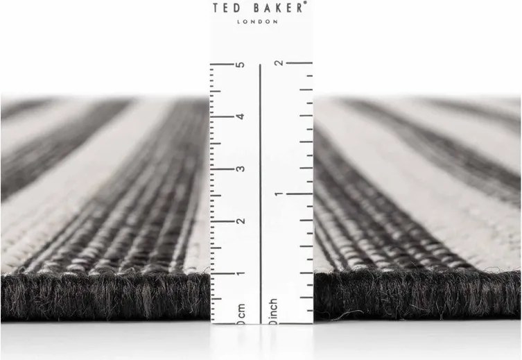 Черен/кремав килим за открито и закрито 160x230 cm Haringey Woodfield – Ted Baker