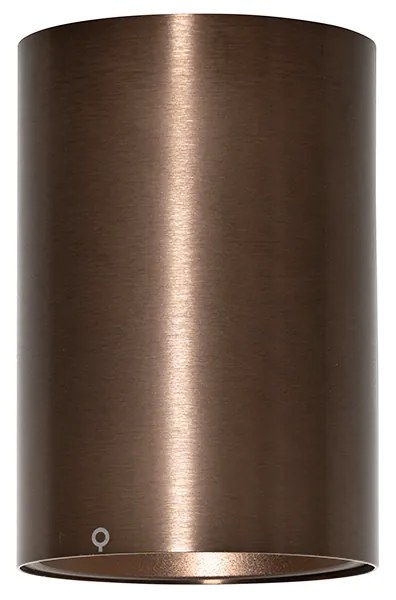 Модерен повърхностно монтиран прожектор тъмен бронз GU10 50mm - Deep