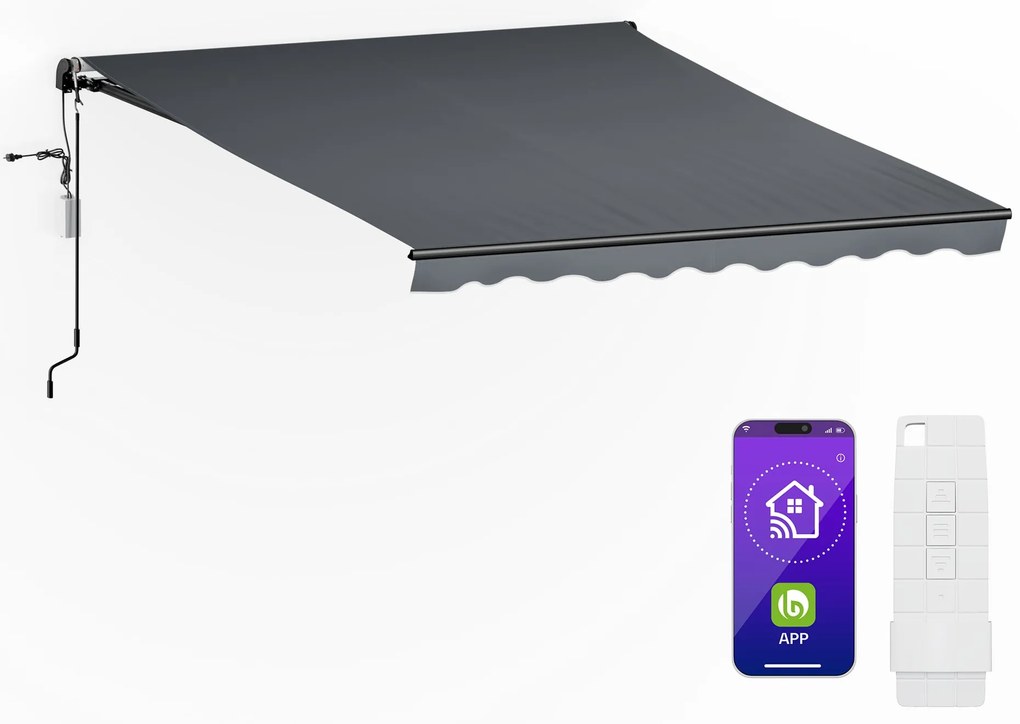 Blumfeldt CloudShade тента, Смарт контрол, UV защита, Стенен монтаж